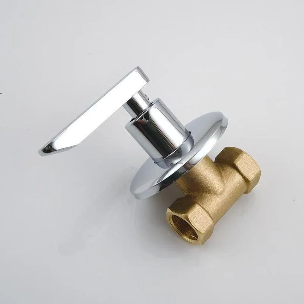 Copper Concealed Wall Mounted Shower Valve 10x5x2cm Quick Open Water Control For Bathroom Solar Heating System Parts Set