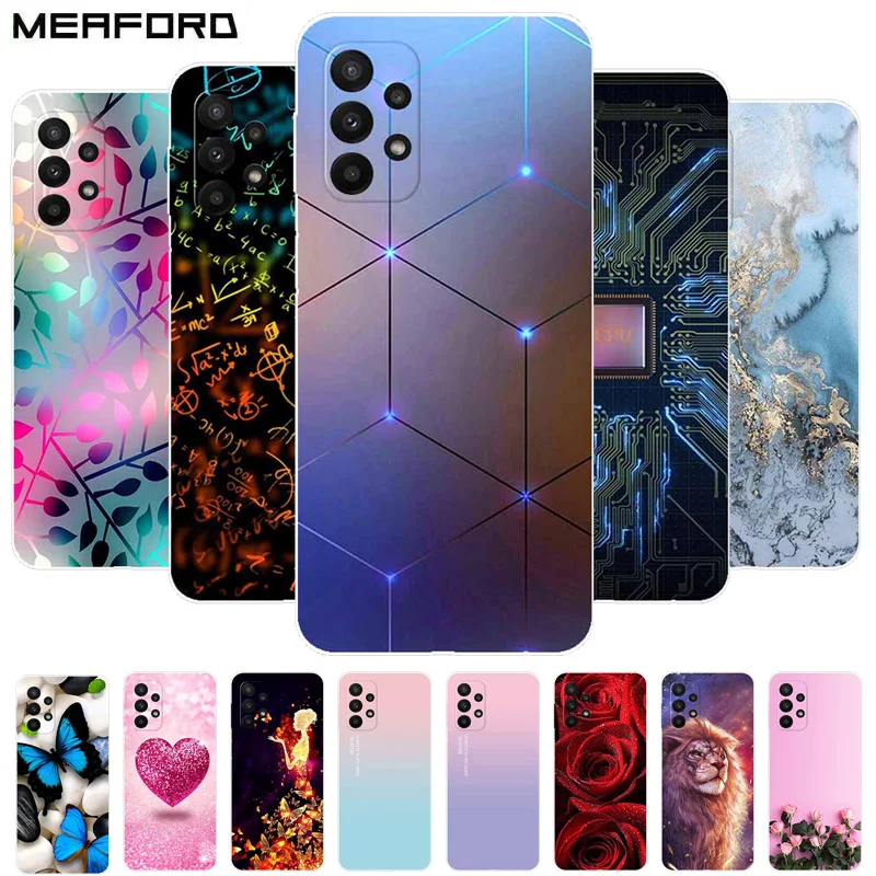 حافظة لهاتف سامسونج جالاكسي A23 5G غطاء خلفي من السيليكون الناعم لهاتف سامسونج A23 4G 6.6 ''حافظة مضادة للصدمات Fundas A 23 مطلية