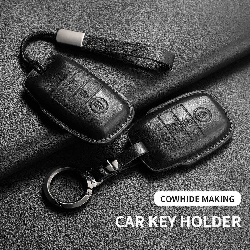 Leather Car Flip Ke… - image