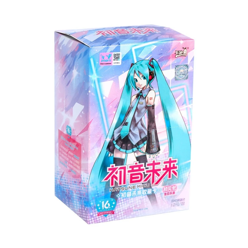 Original Box KAYOU Card 16Th Birthday Virtual Idol Hatsune Miku Commemoration Genuine Halloween Toy Gift Collection Decoration