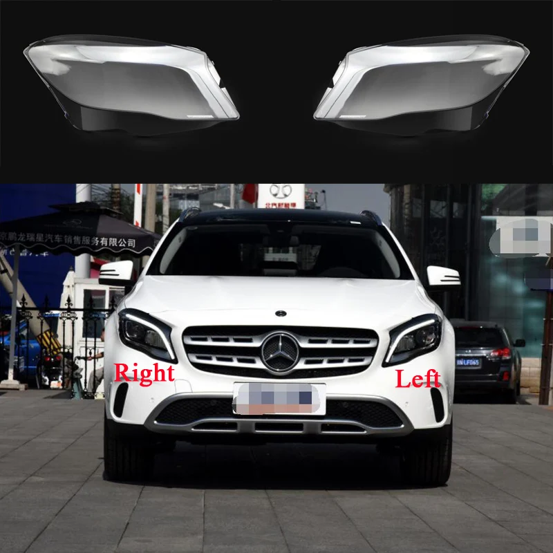 

For Benz W156 GLA GLA200 GLA220 GLA260 2015 2016 2017 2018 2019 Lampshades Headlamps Transparent Lamp Shade Headlight Cover Lens