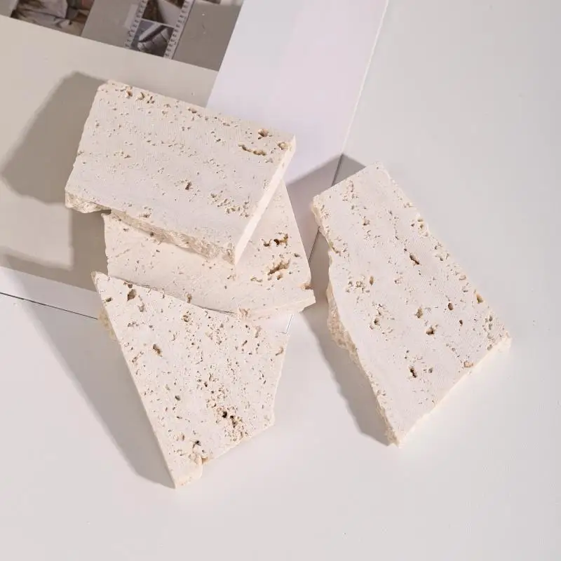 

Фрагмент мраморной текстуры, полый камень - реквизит для демонстрации ювелирных изделий, фон в стиле Ins для аксессуаров для фотографии