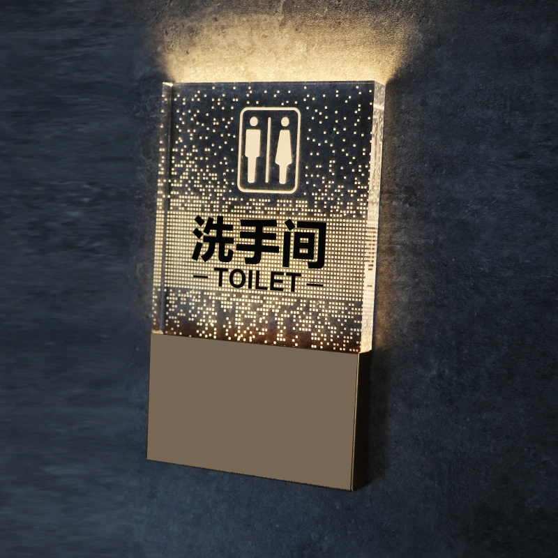 

Светящиеся светодиодные мужские и женские туалеты, туалеты, акриловые вывески, направленные знаки, настройка светодиодов