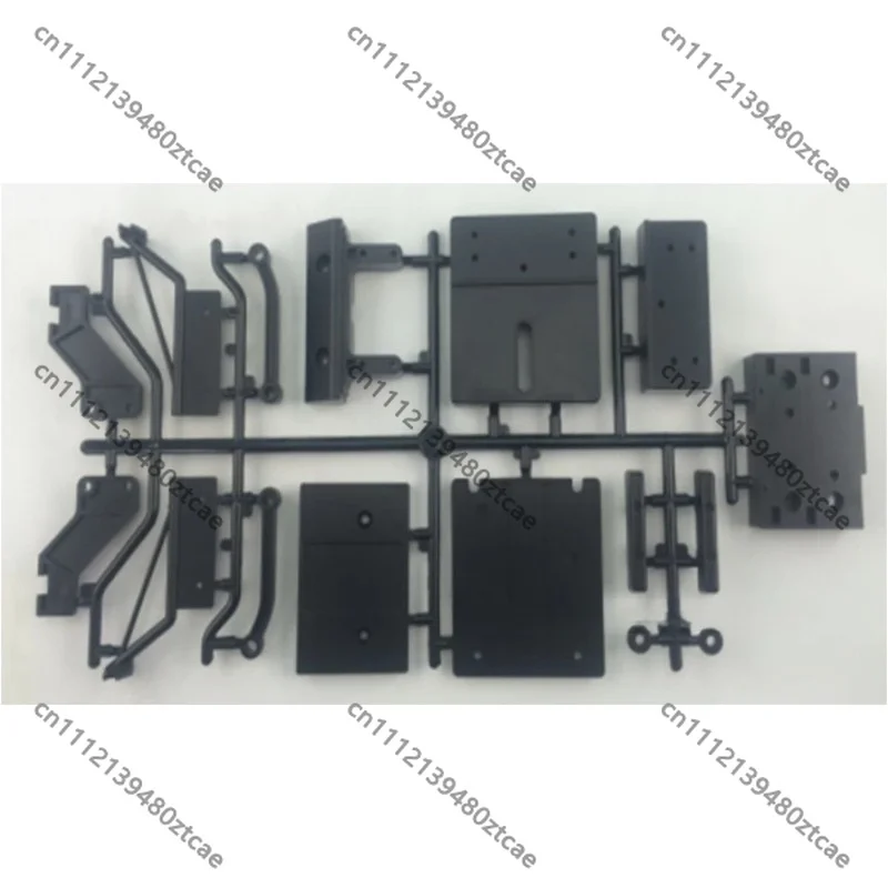 1/14 RC 3‑Axle Container Truck Rear Bumper Rubber Plate Bracket, Wear‑Resistant Mount Seat, Hobby Spare‑Part