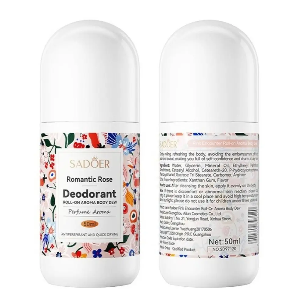 Quick Dry Ball Roller Antiperspirant Refreshing Fragrance Easy Use Aroma Deodorants Roll-on Design Portable Deodorant Body Care
