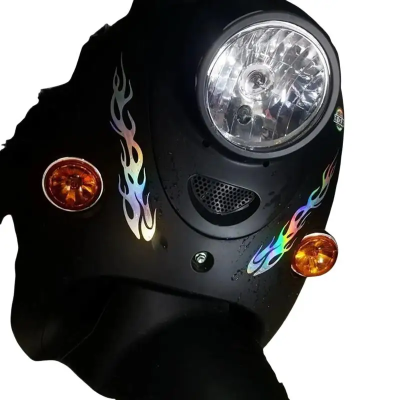 1 Paar Flammenstreifen Autoaufkleber für Karosserie, Stoßstange, Fenster, Motorrad, Laptop, Wände, Vinylfolie, Aufkleber, Auto-Tuning-Zubehör – Detail 7