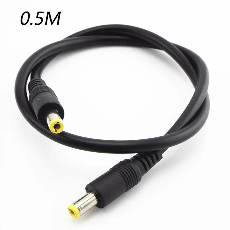 12V Male To Male Power DC Power Cord Adapter Extension Cable 0.5m 1.5m 3m CCTV Camera Extend Wire 5.5*2.5mm Plug Supply E2
