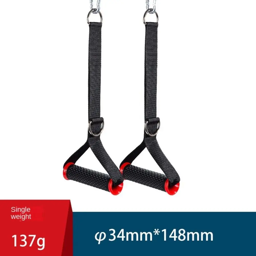 

1 пара многофункциональных эспандеров для фитнеса, противоскользящие прочные нейлоновые ленты, съемник, ручка, износостойкая TPR