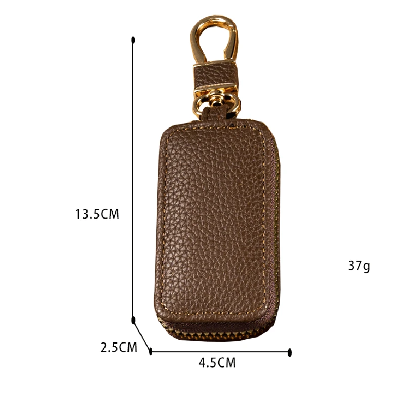 Car Keychain Covers Men Key Holder Leather Car Key Wallets Housekeeper Keys Organizer Zipper Key Case Bag Unisex Pouch Purse