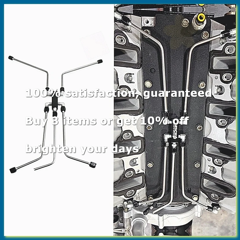 Coolant Crossover Steam Vent Kit with Coolant Crossover Pipe Complete Steam Port Kit for LS1 LS3 LS6 Engines
