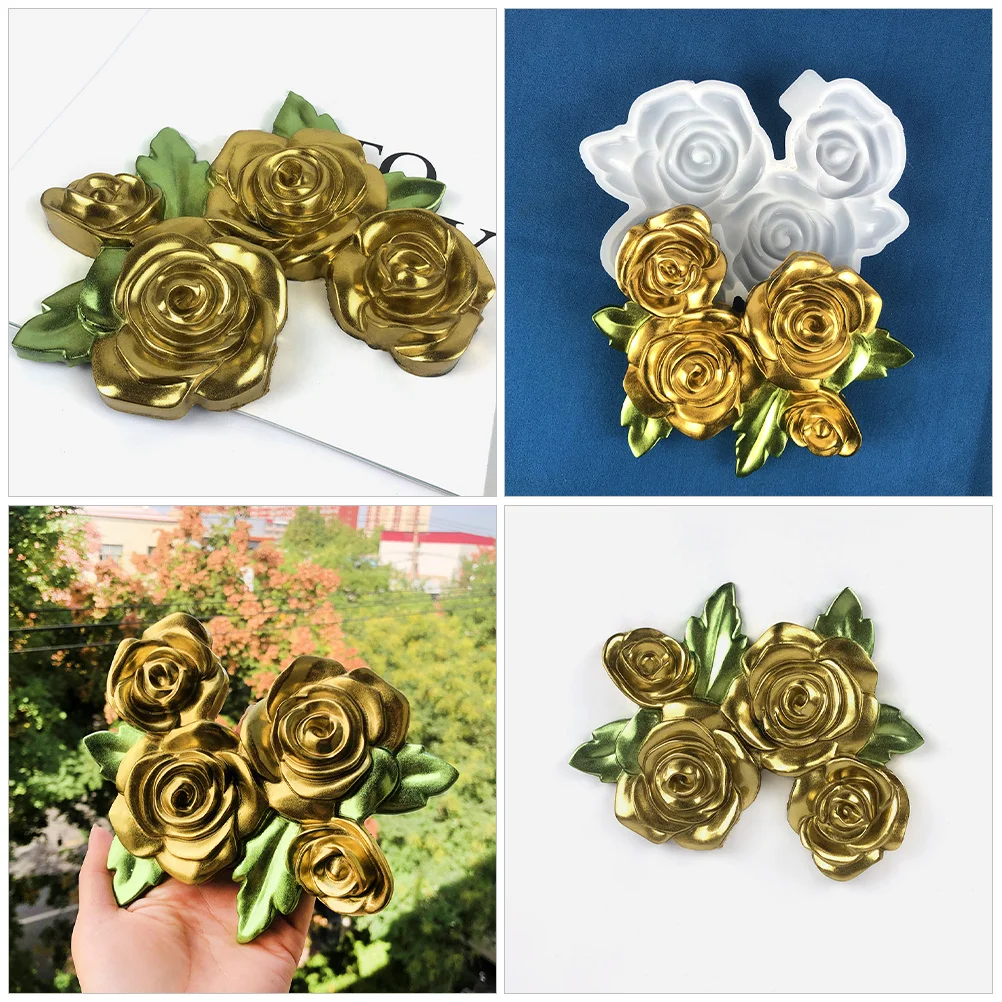 

Rose Mold Silicone DIY Flexible Durable Epoxy Resin Casting Mold for Flower Petals Non Stick Rose Craft DIY Supplies