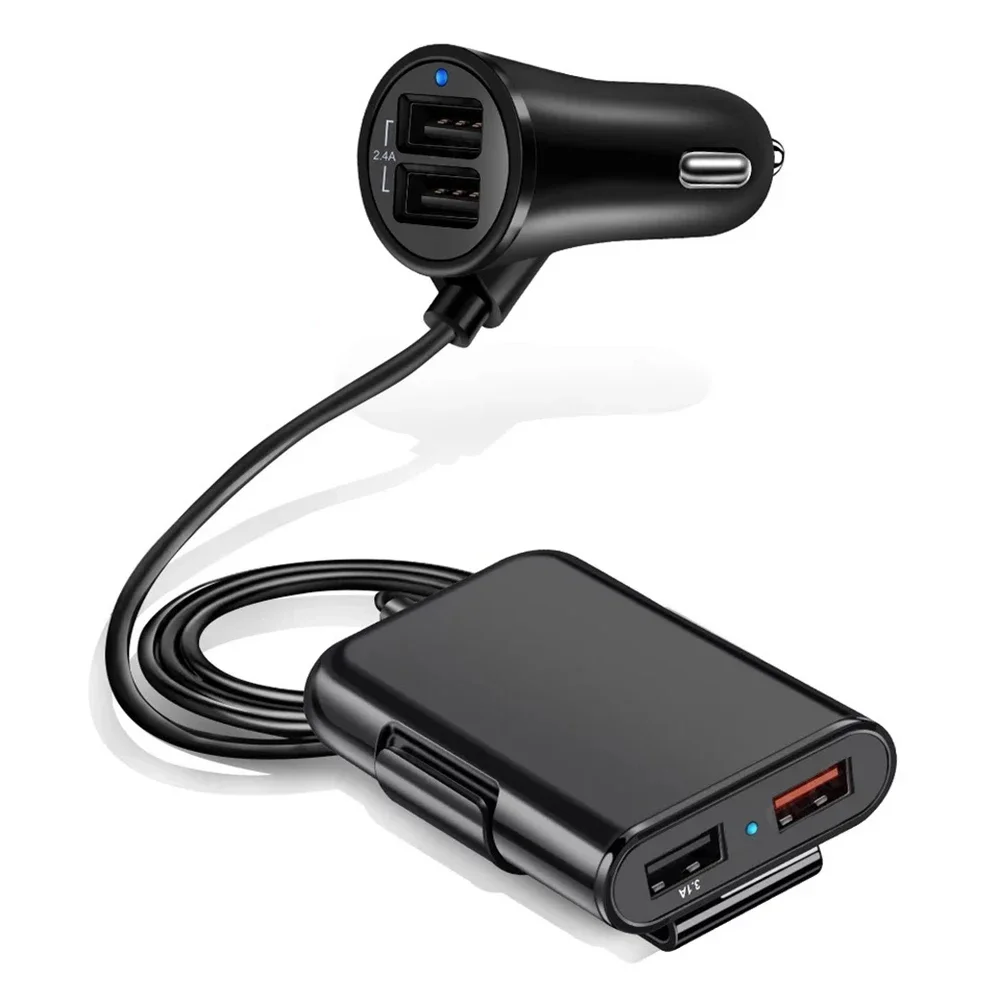 

Family Travel 12V-24V Voltage 4 USB Ports Charger Multi Port Charger Multi-Port Charger Multiple Device Charging