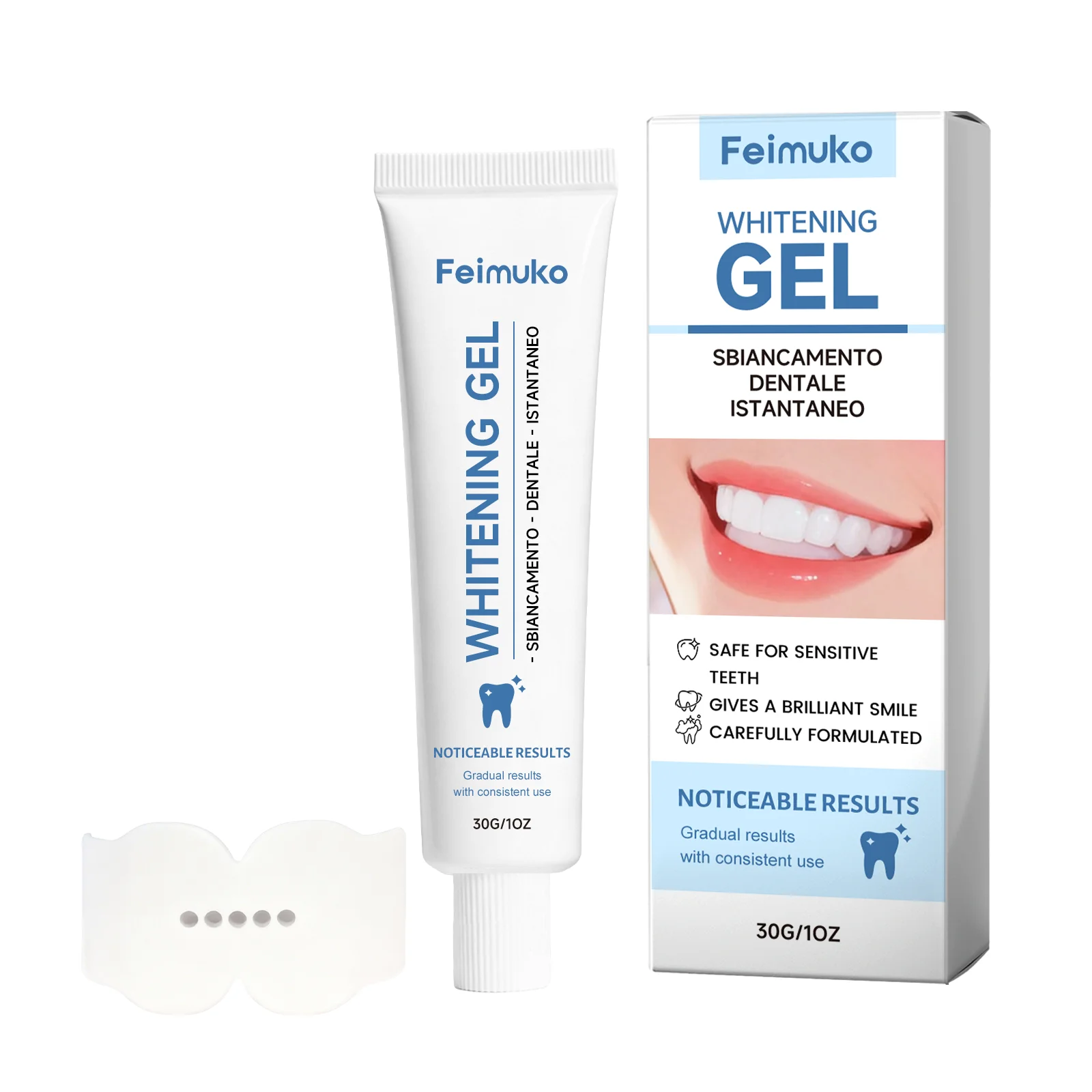 Teeth Whitening Gel For Sensitive Teeth Brightening Dental Remove Coffee Tea Stain Plaque Fresh Breath Dental Cleansing Care