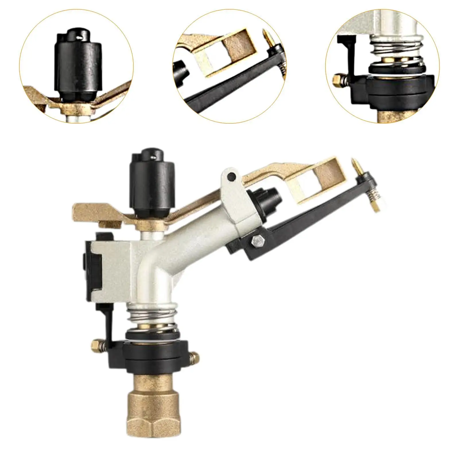 Automatic Rotating Sprinkler Nozzle Sprayer Garden Irrigation Accessory for Greenhouse and Nursery Watering