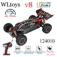 Newest Wltoys 124010 V8 1/12 2.4G Racing RC Cars 4WD 550 Motor 55Km/H High Speed Remote Control Car Off-road Drift Toys