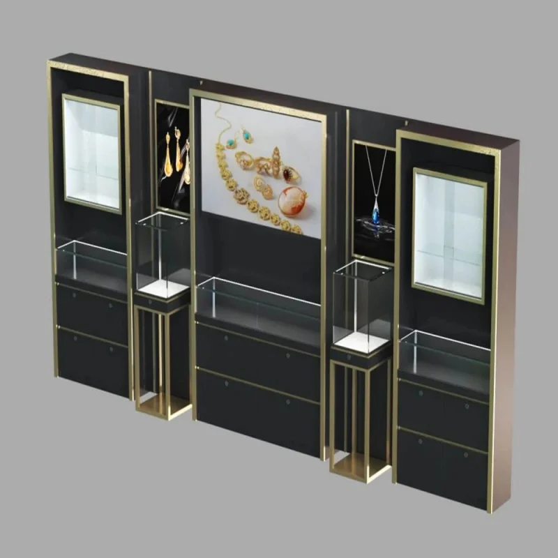 custom.Wall Combination Jewelry Showcase Shop Multiple Practical Functions Cabinet