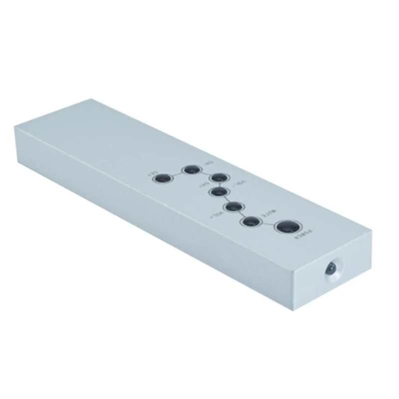 

All-Aluminum Infrared Signal 7-Key Remote Control For Hifi Audio CD Preamplifier TV Set-Top Box(A) Durable Easy To Use