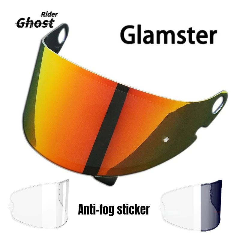 

Helmet Visor for SHOEI Glamster Lens Anti-fog Patch Color-changing Film Day and Night Universal Motorcycle Retro Helmet Lens