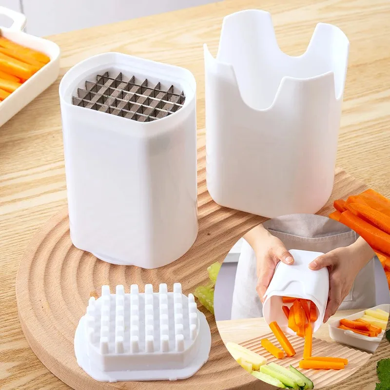 French Fry Cutter Natural Cut Vegetable Sheet Slicer Vegetable Potato Tool Food Veggie Dicer Veg Chopper Kitchen Gadgets Durable
