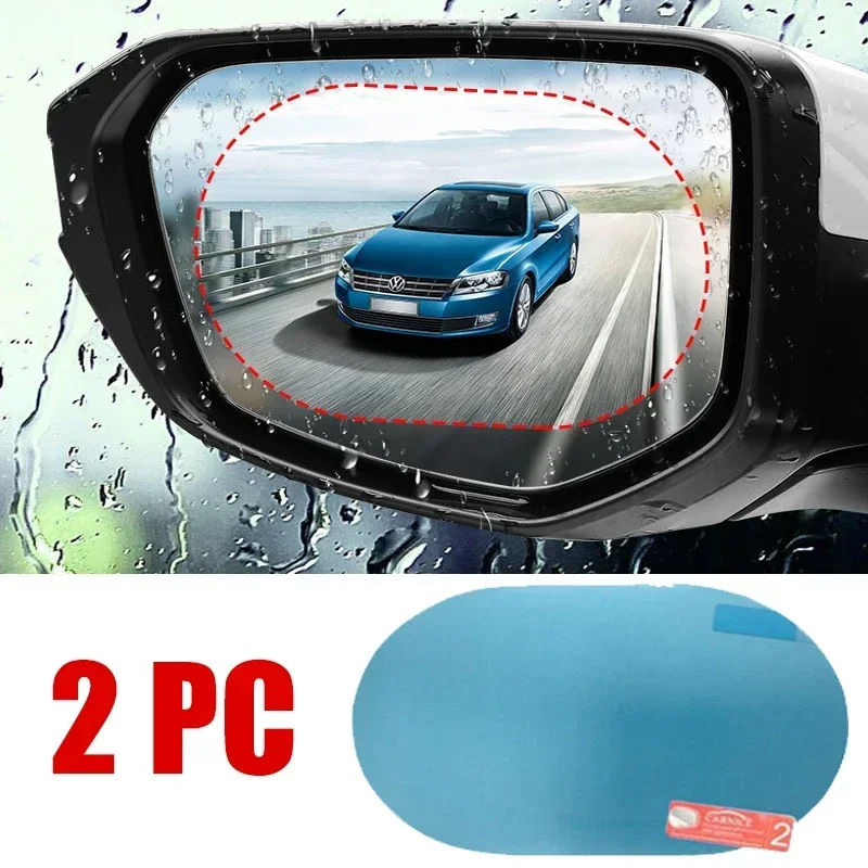 2PCS Car Sticker Rainproof Film For Car Rearview Mirror Car Rearview Mirror Rain Film Clear Sight In Rainy Days