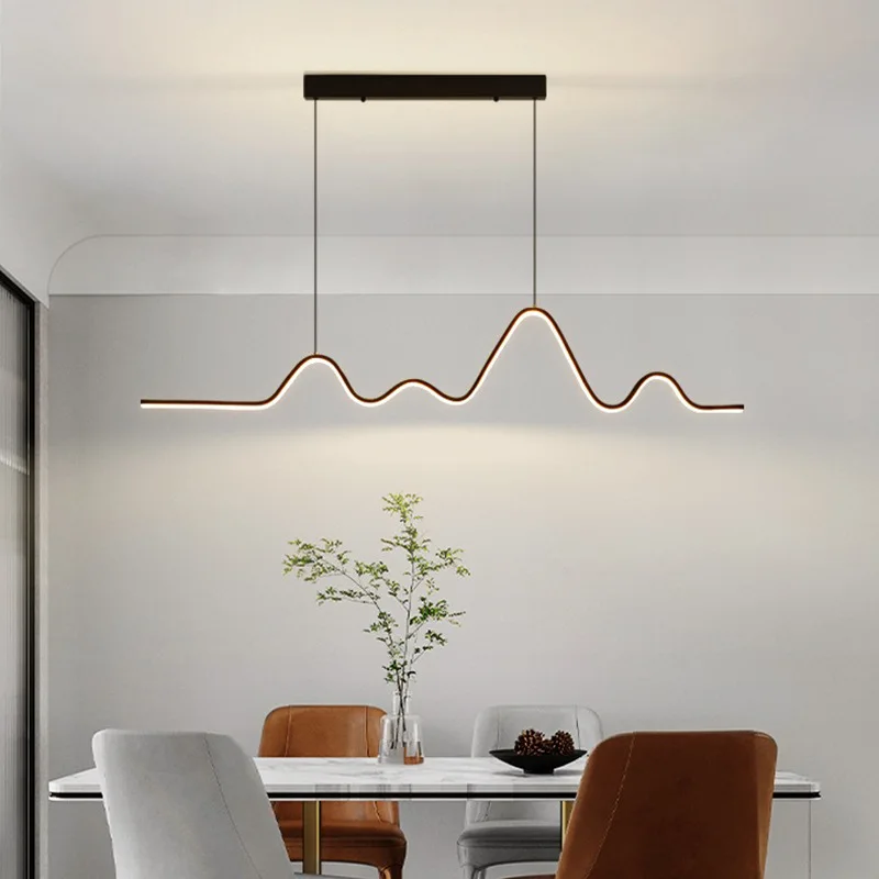 modern minimalista onda led luzes pingente dimmable preto para mesa sala de jantar cozinha lampada do escritorio decoracao de casa luminaria pendurada 01