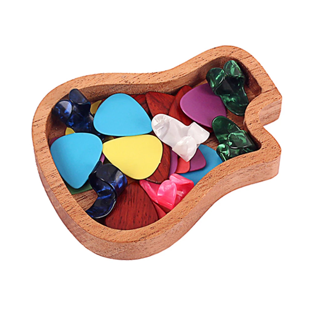 

Guitar Durable Storage Case For Standard Picks Dustproof Scratch Resistant Lightweight Easy Carry Guitar Accessory