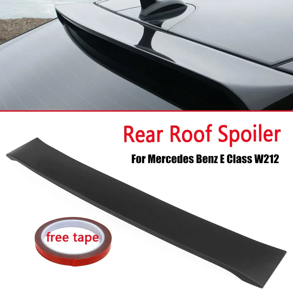 High Quality W212 Car Rear Roof Lip Wing For Mercedes For Benz E Class W212 Sedan Rear Window Roof Spoiler Lip Wing Body Kit