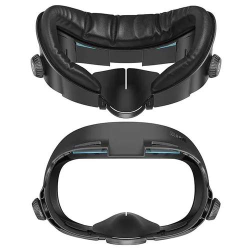 Imagen 2 del producto AMVR Face Mack Cover para Meta Quest 3 interfaz facial reemplazo de espuma de cuero PU almohadilla de tela de seda de hielo pieza de gafas VR