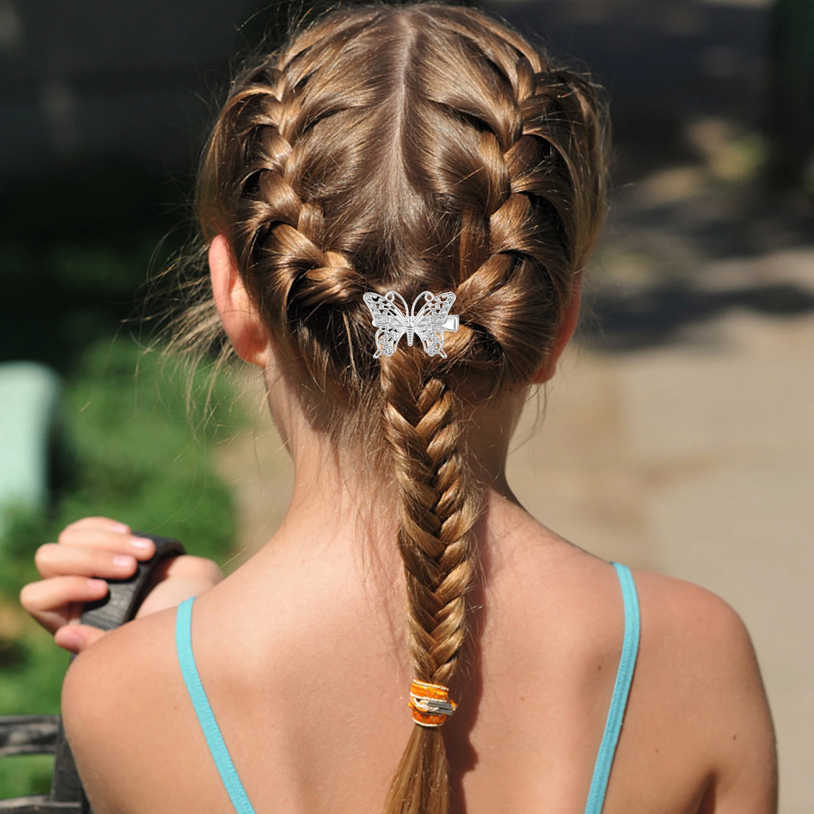 

16 шт., винтажные металлические заколки для волос, 3D бабочки, заколки для волос из сплава «утконос», для женщин, вечерние, свадебные украшения, яркие