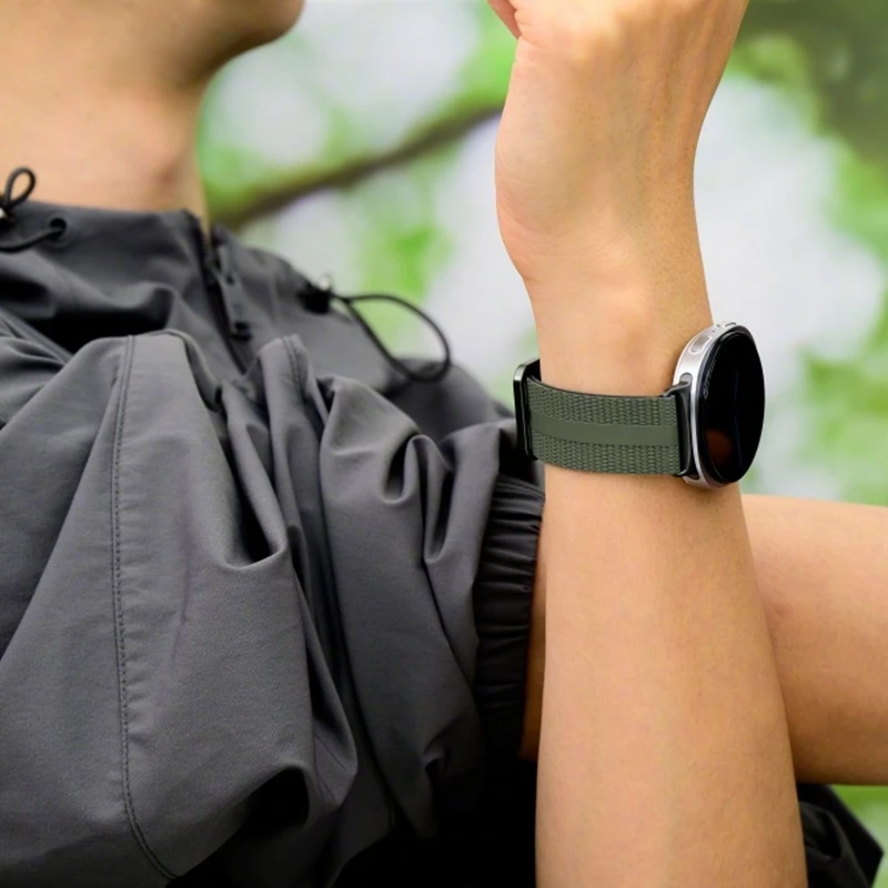 Dla Galaxy Watch 8 Classic Athleisure Band Watch8 Watch 9 Pasek do zegarka z gumy HNBR Wodoodporny sportowy pasek do zegarka z mechanizmem jednego kliknięcia — zdjęcie produktu 5