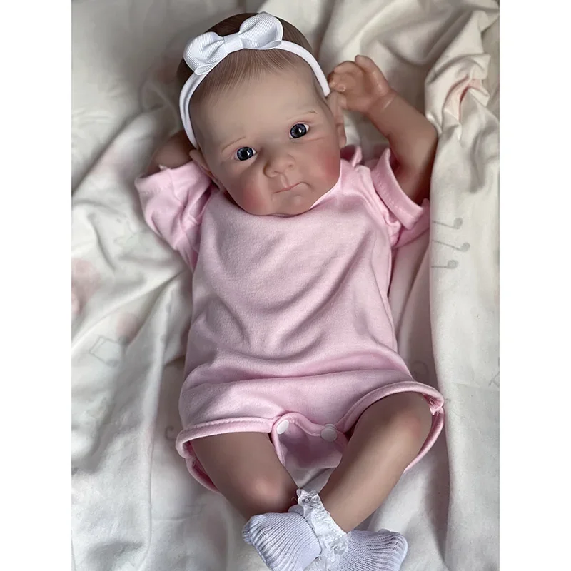 

45cm Reborn Bettie Cute Doll Touch Soft Real Looking Baby Dolls with 3D Skin Venis Handmade Doll Toys Reborn Dolls