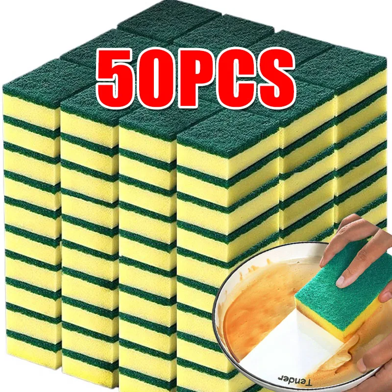 Highly Absorbent Cleaning Sponges Dish Washing Magic Clean Pot Rust Stain Sponge Brush Kitchen Grease Cleaner Household Tools
