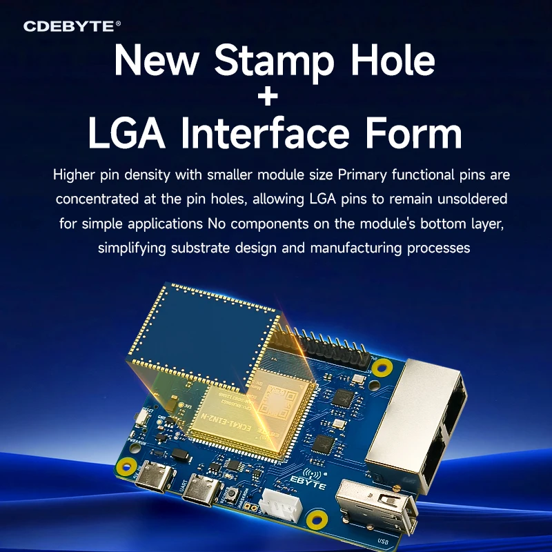 RK3506G Core Board Triple-Core A7 CDEBYTE ECK41-E1N2-N ECB41-PGE1N2-N Raspberry Pi Linux Dual Ethernet Multi-core Heterogeneous
