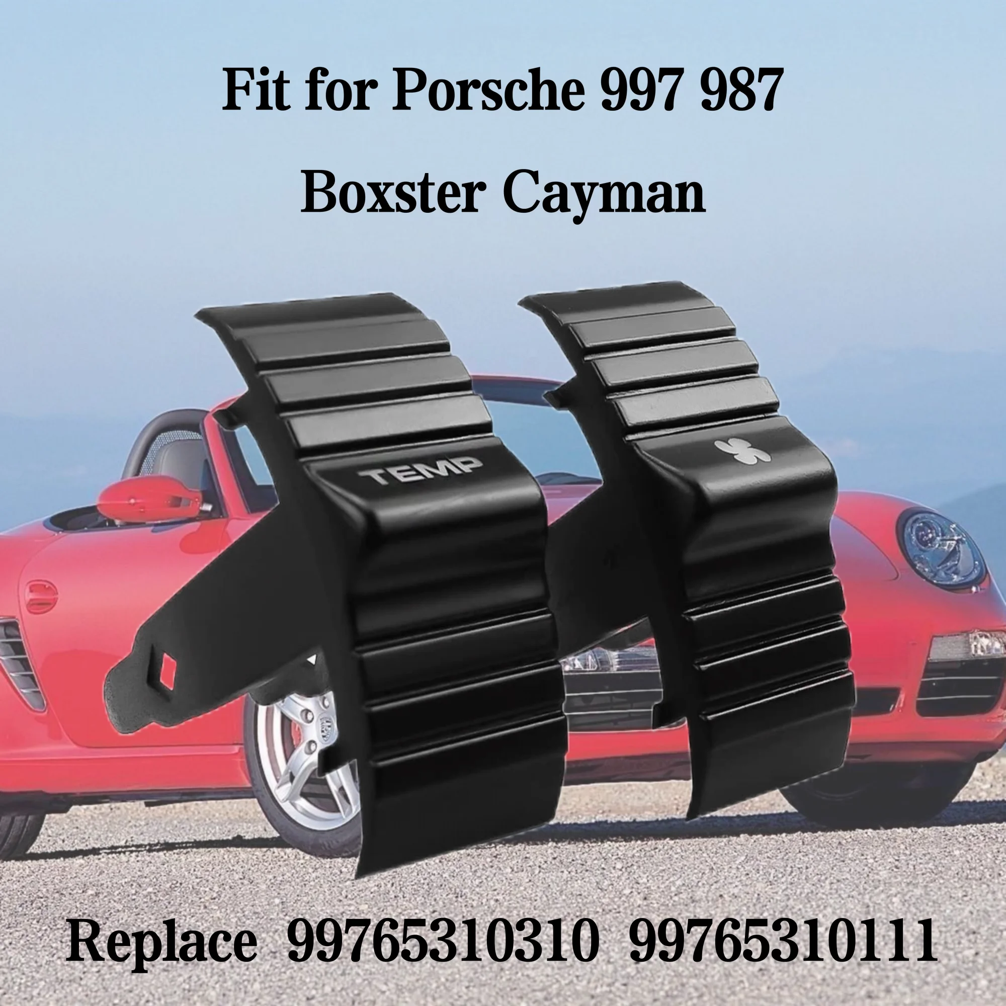 Car AC Heater Climate Control Panel Switches Buttons 99765310310 for Porsche 997 987 Boxster Cayman 99765310114