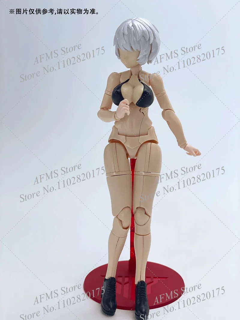 1/12 البدلة المتنقلة فتاة الوجه الشعر القدم الصدر استبدال أجزاء ملحق ل 6 بوصة DIY بها بنفسك الجمعية عمل الشكل الجندي دمية نموذج #2