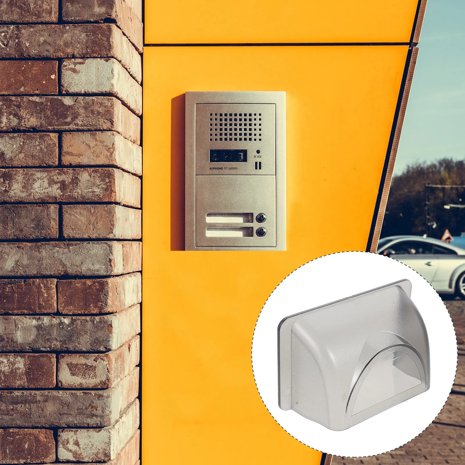 

Plastic Waterproof Protective Cover Doorbell Rain Cover Shell for Access Control Keypad Fingerprint Attendance Video Doorbell