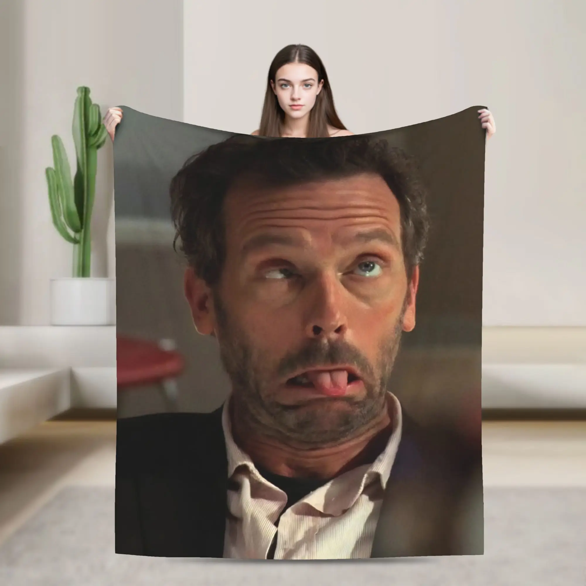 House MD Dr Gregory House Print Blanket For Men Women Cozy Soft  Throw Blankets for Living Room 50x60 Inches Multi-size