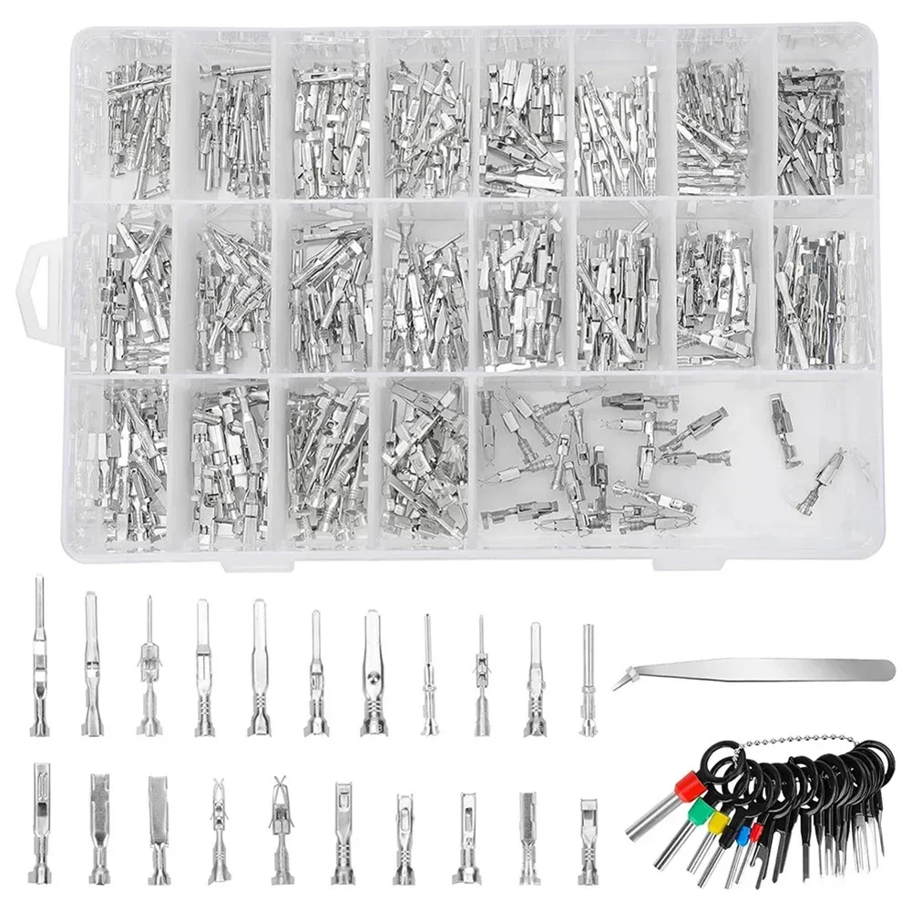 

Diverse Collection of 420PCS Terminal Pins with Removable Tool Perfect for Home Repairs and Vehicle Maintenance