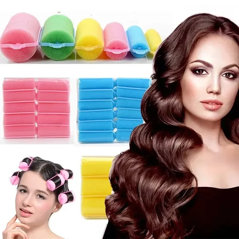 16-14pcs Magic Sponge Foam Hair Rollers Styling Curlers Cushion Hair Salon For Barber DIY Curls Diameter 1.5/2/2.5/3/3.6cm