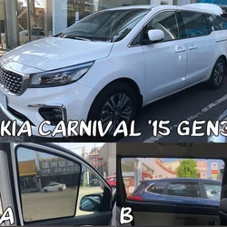 For Kia Carnival SEDONA YP 2014-2020 Magnetic Car Sunshade Shield Front Windshield Curtain Rear Side Baby Window Sun Shade Visor