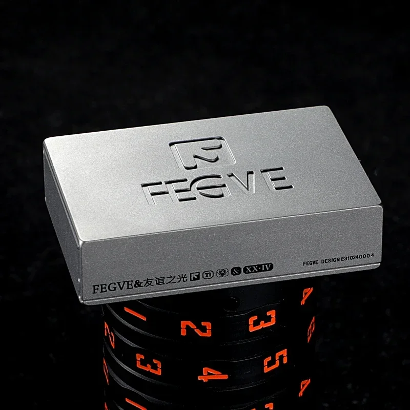 EDC Titanium Alloy Magnetic Push Slider Capsule Can Box Storage Box EDC Decompression Tools