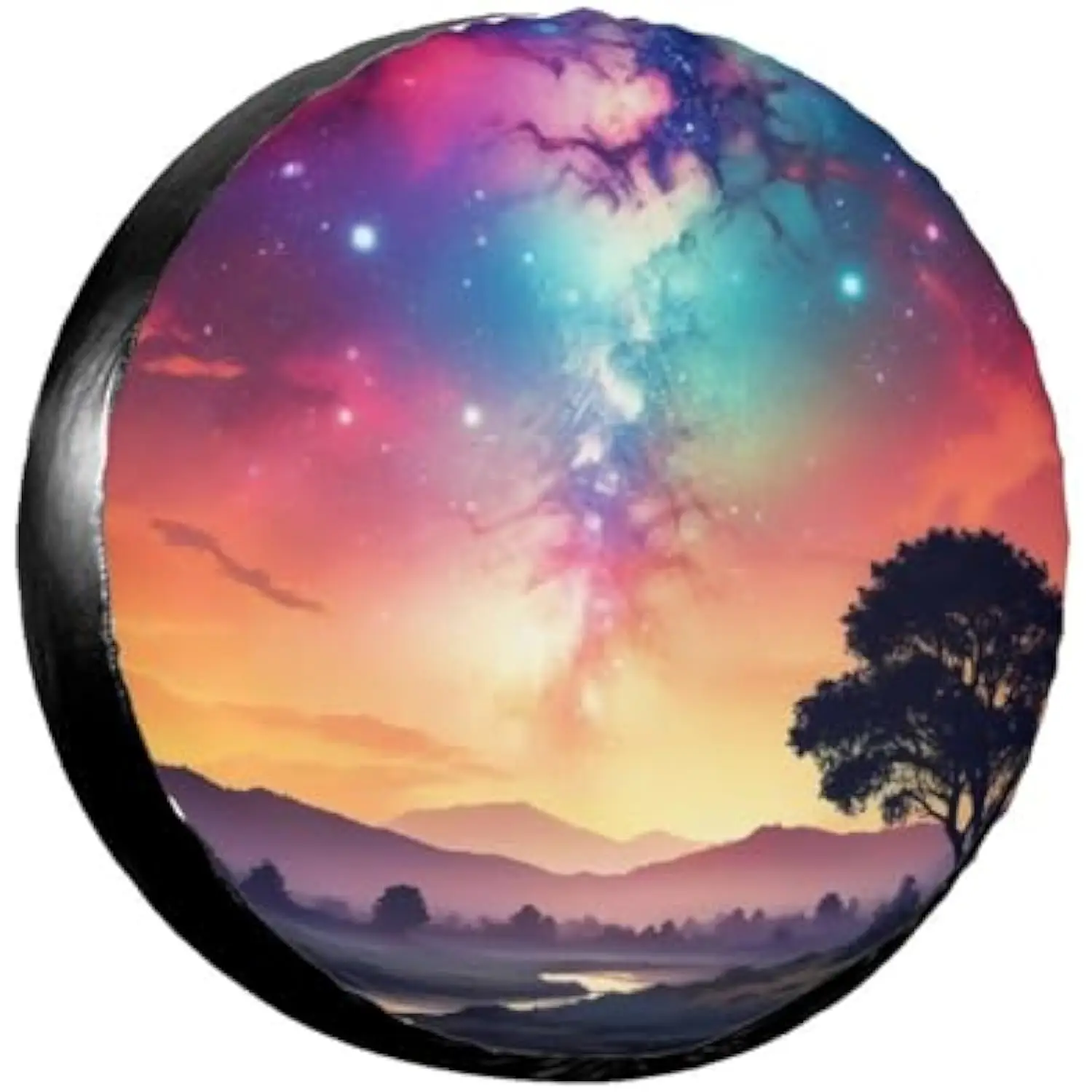 

Чехол для пейзажа Galaxy Universe, универсальная защита запасного колеса для прицепа, внедорожника, грузовика