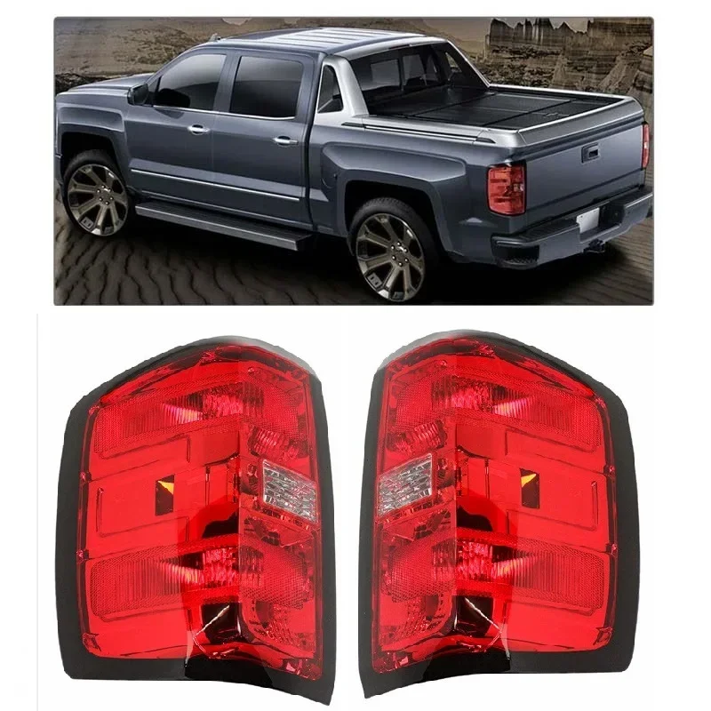 

Rear stop Tail Light Brake light for Chevrolet silverado Flat style 2014 2015 2016 2017 2018 2019 taillights