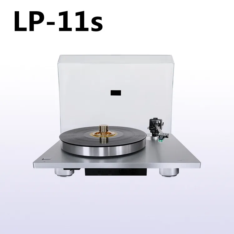 

New LP-11s vinyl record player, with tonearm cartridge, phono disc suppression governor