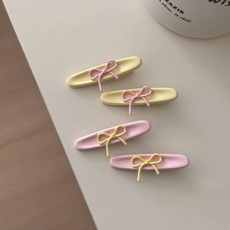 여자를위한 새로운 귀여운 활 머리핀 헤어 클립 여자 달콤한 헤어 액세서리 어린이 선물