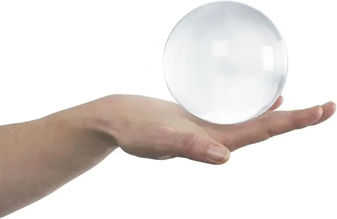 2pcs Clear Acrylic Contact Juggling Ball Practice Juggling Ball for Beginners and Single Balls Tricks 1.8