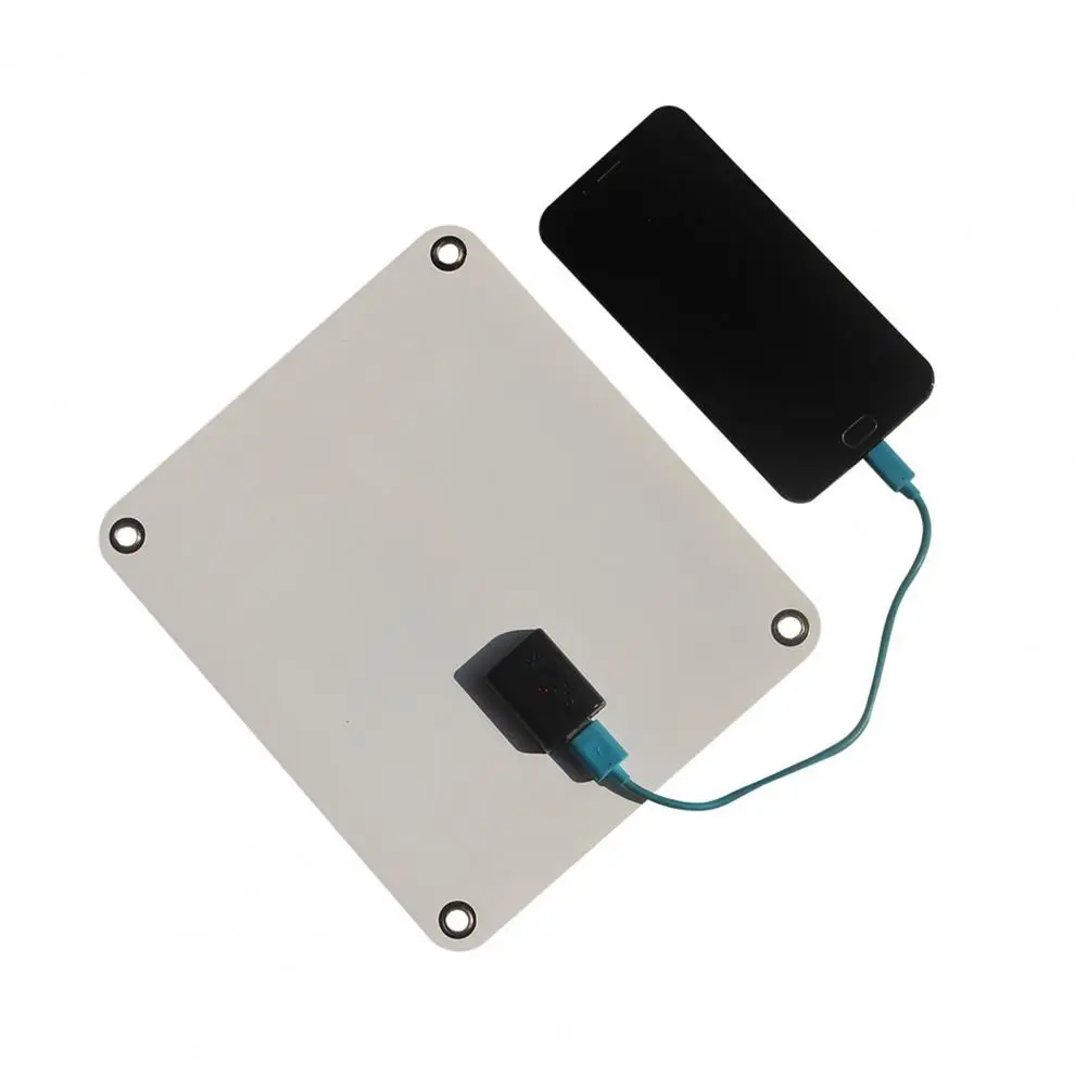 Outdoor Solar Panel Compact Waterproof Solar Panel Phone Charger with High Conversion Rate Overcharging Protection for Outdoor