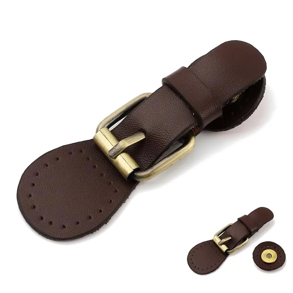 Leather Snap Fasteners Sew on Metal Finish Bag Buckles Magnetic Closure DIY Handbag Button Fasteners Backpack Accessories