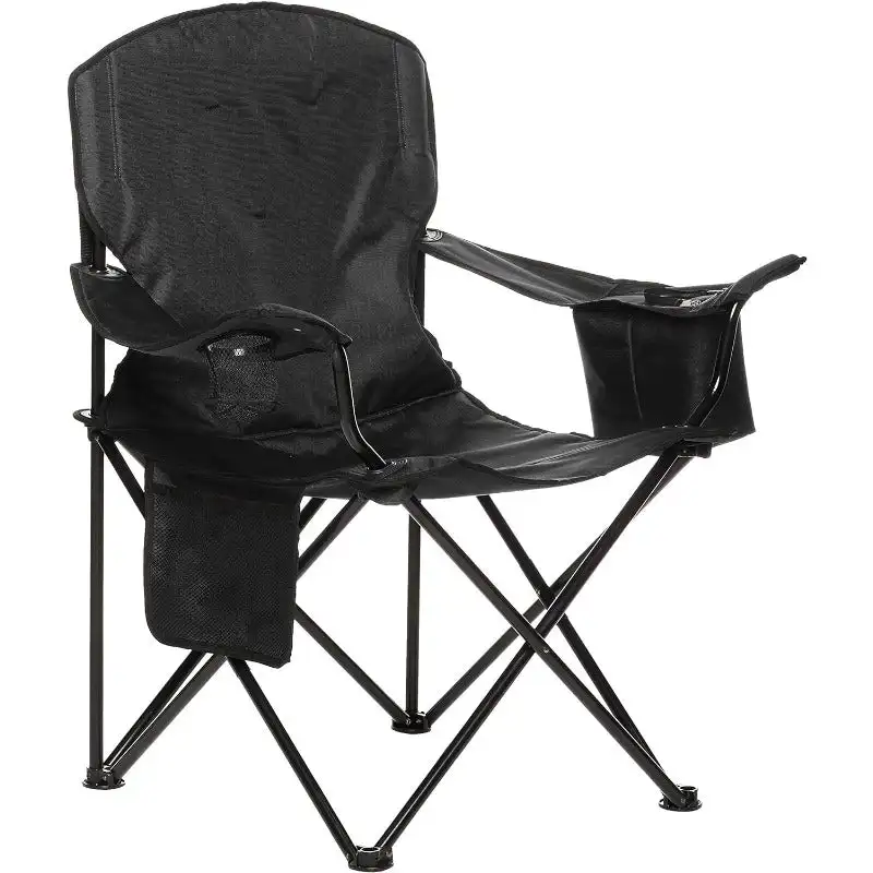 

Side Pocket, Cup Holder, and Carry Bag; Collapsible Chair for Camping, Tailgates, Beach, and Sports