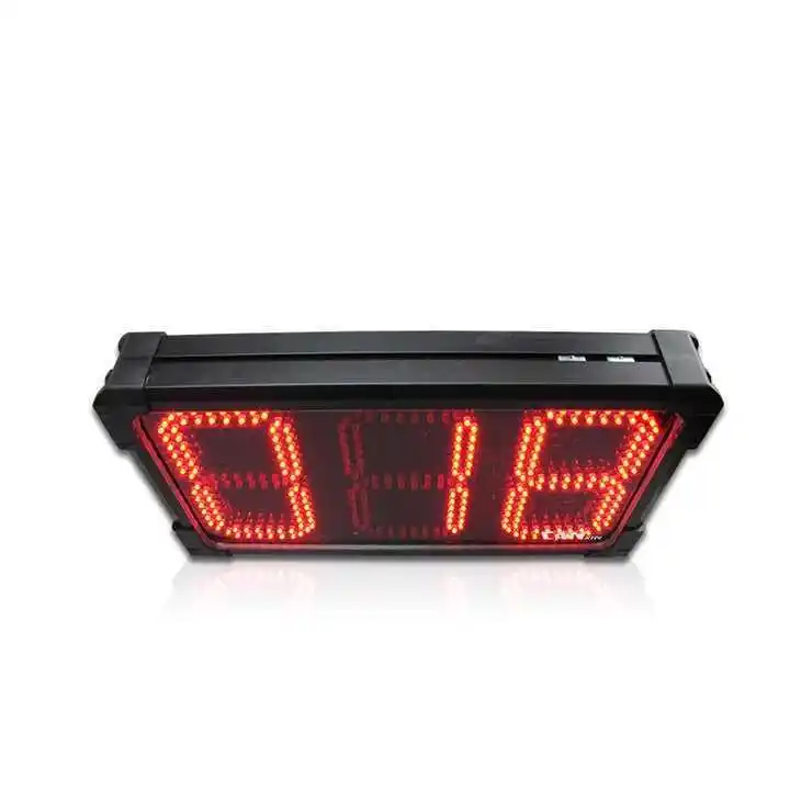 Jam Sistem Penghitung Program LED Besar 8 Inci Maks 999 Angka Penghitung Mundur dan Maju untuk Taman Hiburan Luar Ruangan Penghitung Arus Orang